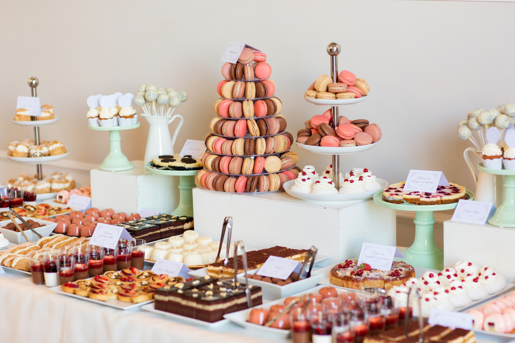 Delicious candy bar for wedding